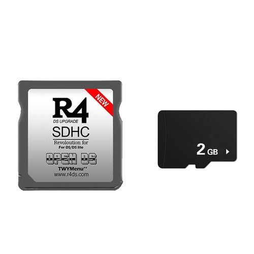 Carte R4 Carte de gravure SDHC + Carte mmoire 2 Go Nouvelle carte flash OpenDS TWYMenu ++ Dual Core pour / Lite