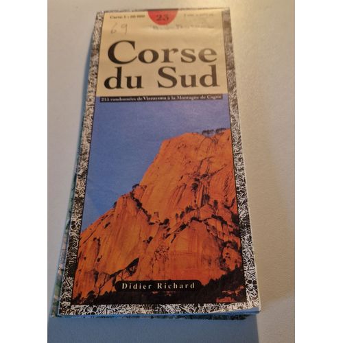 Carte Rando Didier Richard 1/50000 Corse Du Sud N23   