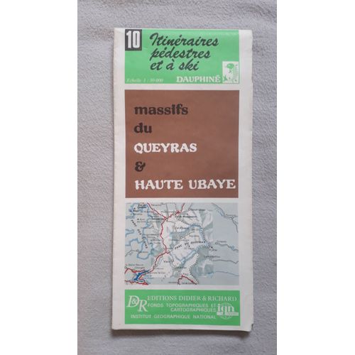 Carte Rando Didier Richard Massif Du Queyras Et Haute-Ubaye   