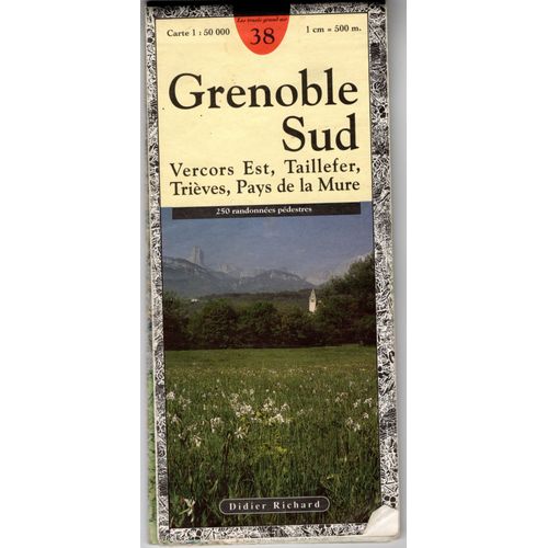 Carte Randonnes Didier Richard N38 1/50000 Grenoble Sud