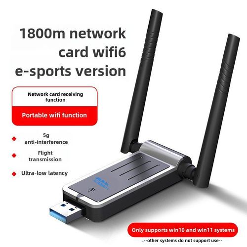 Carte Rseau Sans Pilote Kawaii 1800MHz Double Frquence pour Ordinateur de Bureau USB Rcepteur metteur WIFI 5G Supporte Seul Systme Win10
