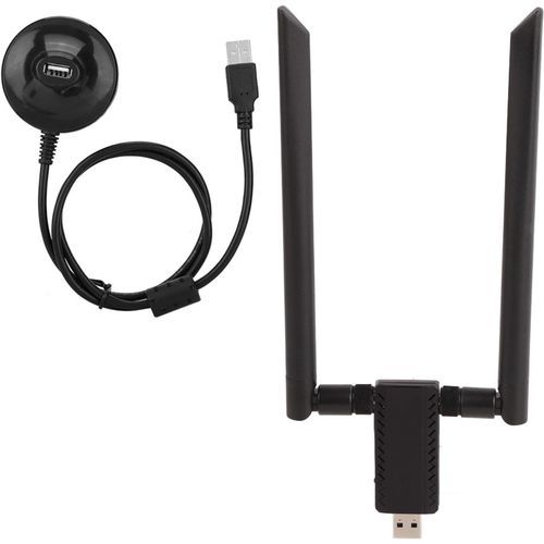 Carte Rseau Usb,Adaptateur Dongle Wifi Double Bande Rtl8812Au Ac Usb 2.4G / 5.8G,Prise En Du Cryptage De Donnes Wpa / Wpa2 / Wep / 802.1X / Wmm,Carte Rseau Sans Fil Avec