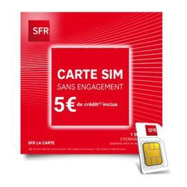 Carte SIM SFR La Carte avec 5 euro de communication