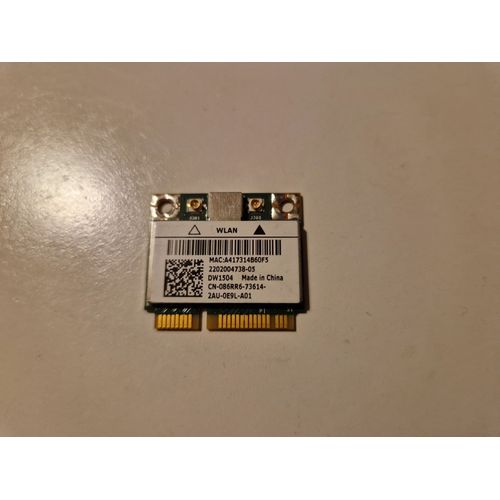 Carte wifi Dell Broadcom BCM94313HMG2L DW 1504 WLAN Wifi 802.11b/g/n Mini PCI Express