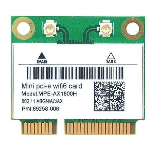 Carte WIFI6 RTL8852BE AX1800M WiFi Bluetooth5.2 2,4 GHz/5 GHz Adaptateur de carte WIFI double bande 802.11ax pour Win10/Win11