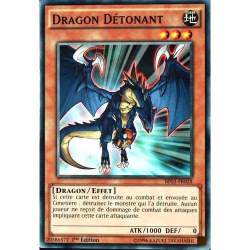Carte Yu-Gi-Oh Bp03-Fr028 Dragon Dtonant (Exploder Dragon) - Commune Neuf Fr