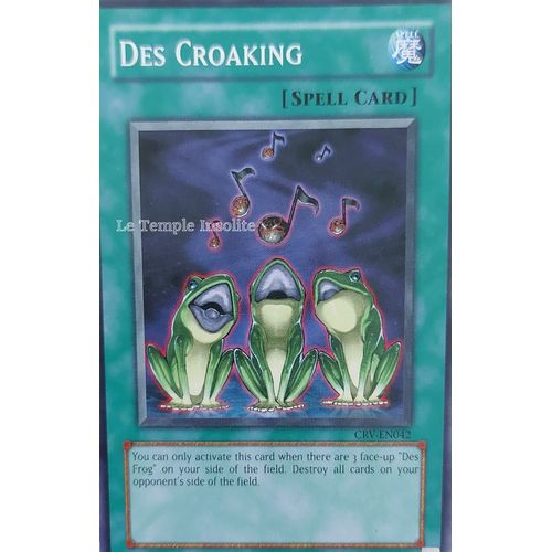Carte Yu-Gi-Oh : Des Croaking Crv-En042 (Version Anglaise)