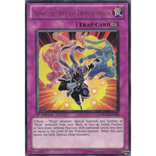 Carte Yu-Gi-Oh Ninjitsu Art Of Duplication ( Art Ninjitsu De La Duplication ) - Orcs-En089