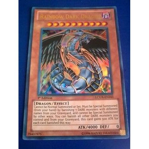 Carte yugioh rainbow dark dragon/dragon arcenciel des ténèbres legendary collection 2