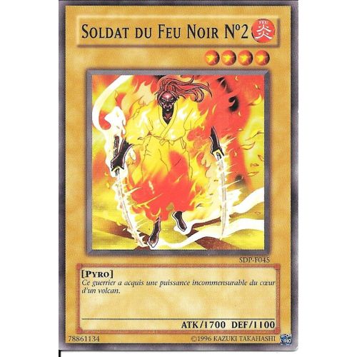 Carte Yu-Gi-Oh ! - Soldat Du Feu Noir N2 Sdp-F045 (Vf)
