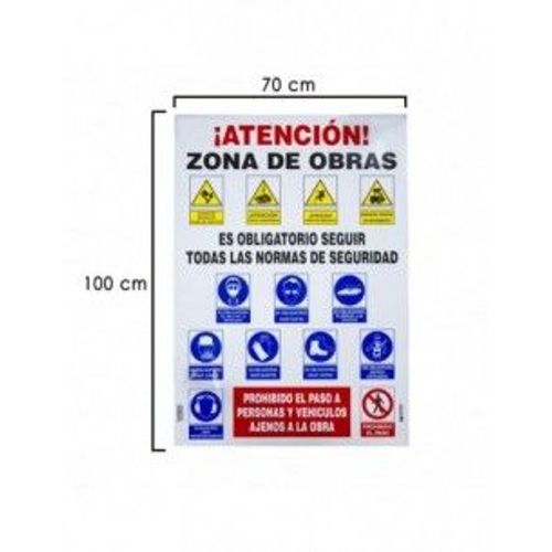 Cartel Combinado Normas Obra 100x70 Cm.|Cartel Combinado Normas Obra 100x70 Cm.|Cartel Combinado Normas Obra 100x70 Cm.|Cartel Combinado Normas Obra 100x70 Cm.|Cartel Combinado Normas Obra 100x70 Cm.