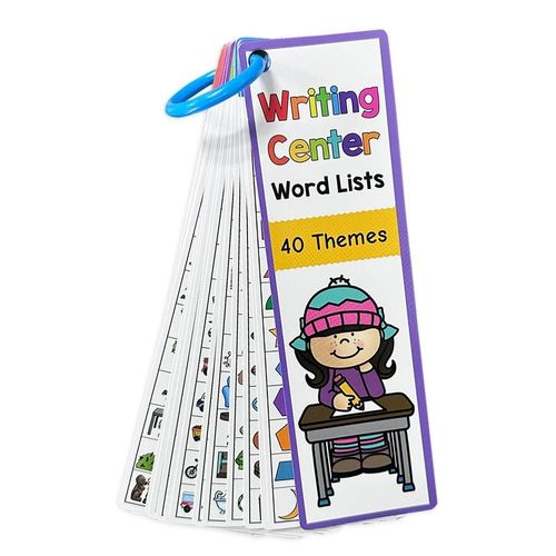 Cartes De Listes De Mots Anglais Montessori Pour Enfants, Matriaux Fuchsia Esl, Vue Vers Le Haut, Vocabulaire De Construction, Jouets D'apprentissage Du Tisme M.Com-Word List Cards