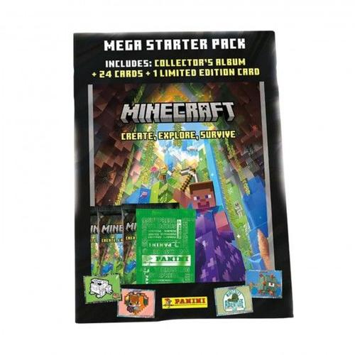 Cartes Panini - Minecraft Trading Cards Serie 3 Starter Pack 1 Classeur 2 Pochettes