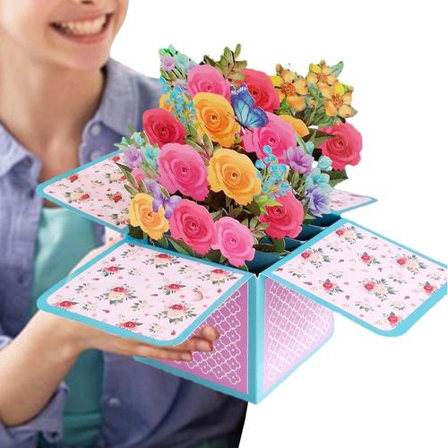 Cartes pop-ups,Cartes d'anniversaire color¿¿es pour les femmes ...