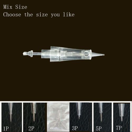 Cartouche D'aiguille Pour Tatouage Permanent, 100 Pices, Pour Tatouage De Sourcils Ou De Lvres, Taille 1p,2p,3p,5p,7p