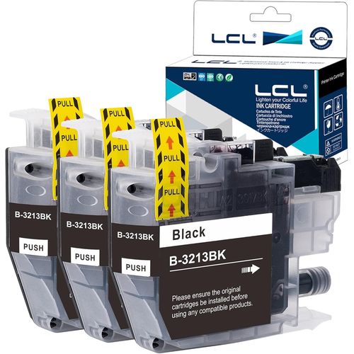 Cartouche D'encre Compatible Lc-3213 Lc3213 Lc-3211 Lc-3211 Lc-3213bk Lc3213bk (3 Noir) Remplacement Pour Brother Dcp-J770 Dcp-J772dw Dcp-J774dw Mfc-J890dw Mfc-J895 Mfc-J497dw Dcp-J572dw