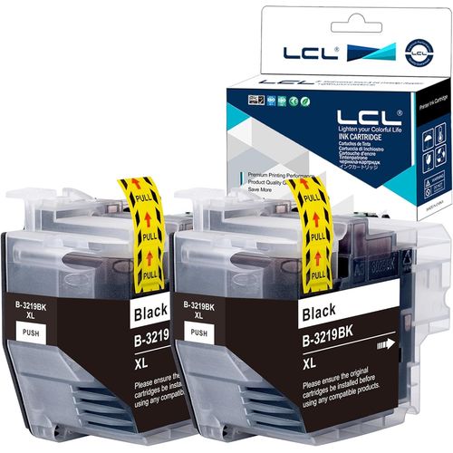 Cartouche D'encre Compatible Lc3219 Lc3217 Lc-3219xl Lc3219xl Lc3219xlbk Lc3217bk High Yield (2-Pack Noir) Remplacement Pour Brother Mfc-J5330dw Mfc-J5330dw Mfc-J5830dw Mfc-J6530dw Mfc-J6535dw