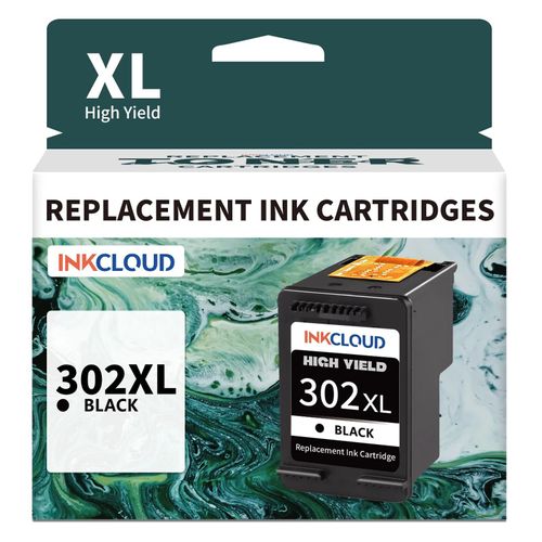 Cartouche D'encre De Remplacement 302 Xl Pour Hp Officejet 3831, 3833, 3830, Deskjet 3630, 2130, 3632, Envy 4520, 4525, 4527-1 Pice Noir