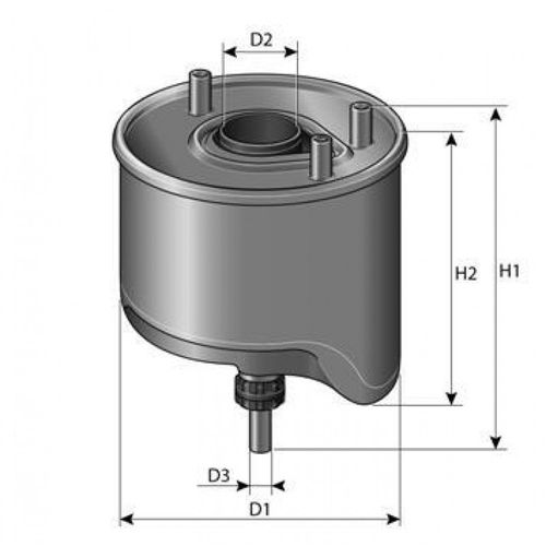 Cartouche De Filtration Diesel - Citroen C4 1.6 Hdi 92  Part. 11/2009