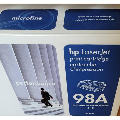 Cartouche imprimante HP laser jet 98 A. Valable pour les sries 4 et 5.