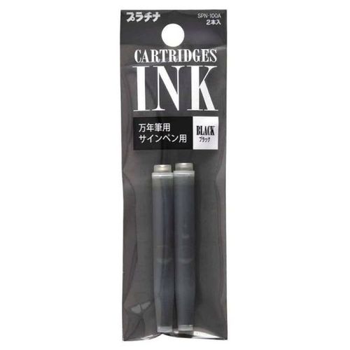 Cartouches - Encre Noire - Recharge - Pack De 2 - Calligraphie - Platinum