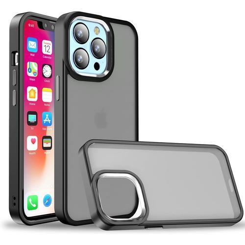 Cas De Couverture, Coque Pc En Peau Translucide Compatible Avec Iphone 12 Pro Max [Protection Contre Les Chutes De Qualit Militaire] [Doublure En Microfibre Anti-Rayures] Coque Intgrale Givre Coule