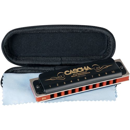 Cascha Hh 2222 Professional Blues Harmonica En Sib (Bb)
