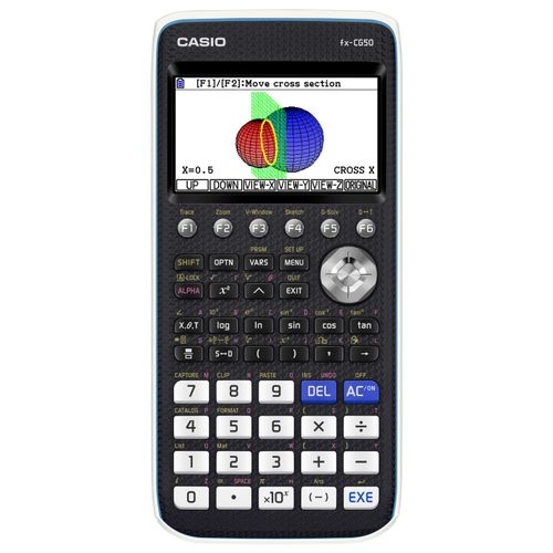 Casio Fx-Cg50 Calcolatrice Grafica Tascabile Nera Display Alta Risoluzione Usb