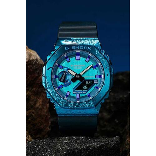 Casio G-Shock 40th Adventurer's Stone Gm-2140gem-2adr Quartz Blue Resin Ss 195