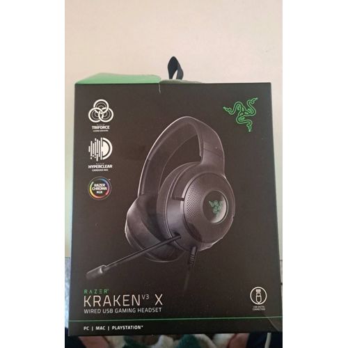 casque audio avec sortie port USB adaptable sur PC, MAC PPLAYSTATION
