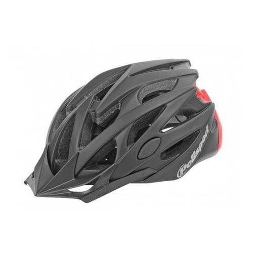 Casque De Vlo Vtt Adulte Polisport Twig M=55/58 Cm - Blanc Et Noir - 25 Trous D'aration