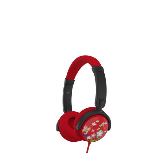 Casque enfant WeKids (3  10 ans) rglable et rotatif, limit  85dB en Jack 3.5mm, une sortie jack permettant de connecter un 2me casque, modle INSECTE