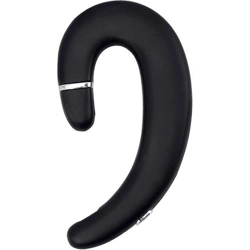 Casque sans fil Bluetooth avec crochet d'oreille, casque sans embout auriculaire avec microphone, couteurs mono-auriculaires antibruit, port indolore
