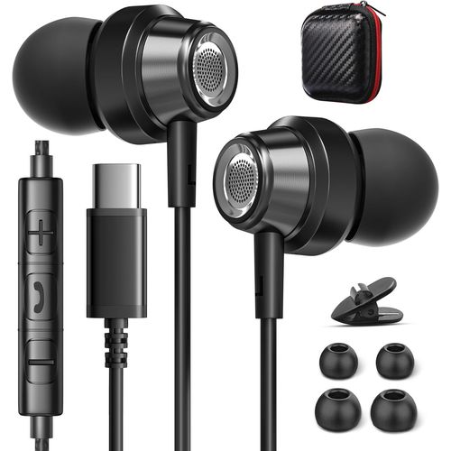 Casque Usb C Casque Type C Avec Microphone Pour Samsung Galaxy S23 S22 Ultra S25 S24 35 A53 A33 5G couteurs Usb C Hifi Sans Bruit Casque Intra-Auriculaire Pour Iphone 15 16 Pixel[BLU621307]