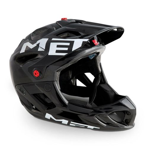 Casque Vtt Met Parachute - Anthracite Black / Glossy - M