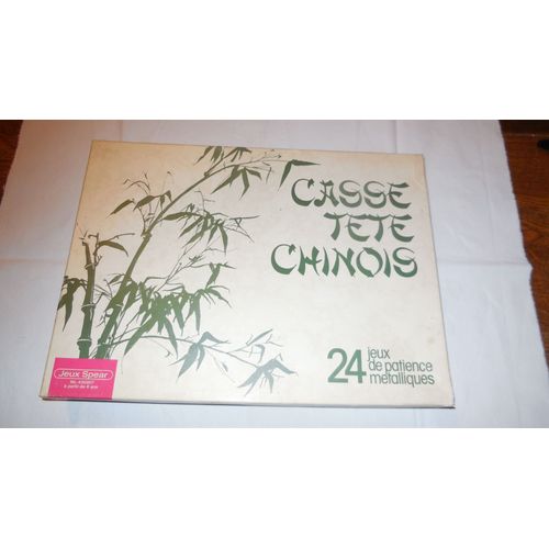Casse Tete Chinois 24 Jeux De Patience Metalliques