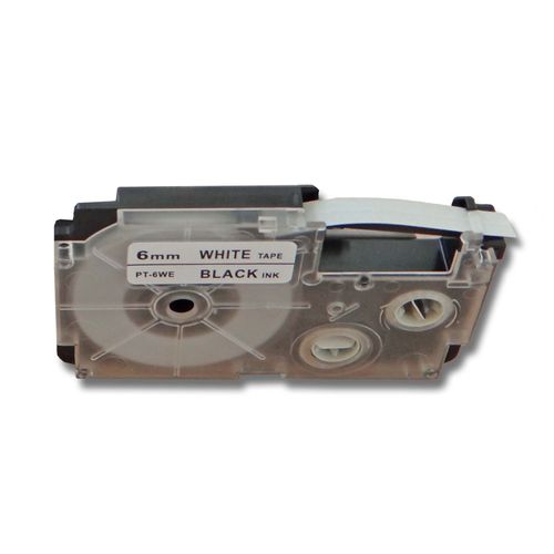 Cassette  Ruban Vhbw 6 Mm Pour Casio Cw-L300, Kl-100e, Kl-120, Kl-1500, Kl-200e, Kl-300, Kl-60 Remplace: Casio Xr-6we1, Xr-6we.