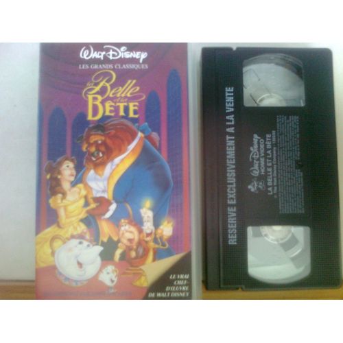 Cassette vidéo VHS La Belle Et La Bête Walt Disney Rakuten