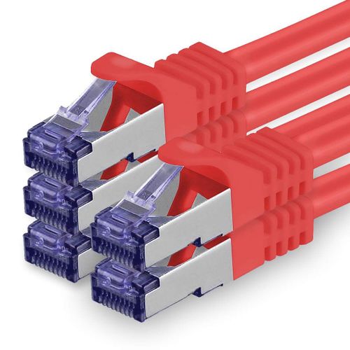 Cat.7 Cble rseau 1m - Rouge