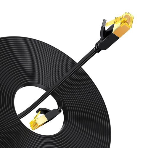 Cat 7 Long Câble RJ45 Réseau 10Gbps 600MHz 8P8C Plat