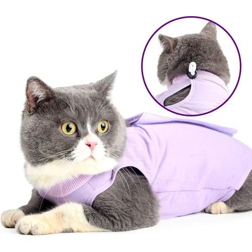 Cat Professionnel Restauration Convient Pour Abdominaux Collerette Des Plaies Ou Des Maladies De La Peau, Alternative Pour Chiens Et Chats, Aprs La Chirurgie Porter, Maison Vtements (S, Pourpre)