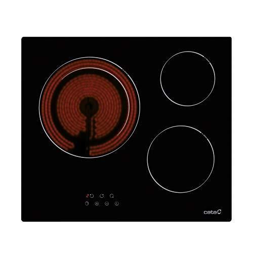BK Plaques vitrocramiques Modle TD 6003 3 zones de cuisson haute lumire Largeur 59 cm 9 niveaux rglables Puissance totale 5,4 kW