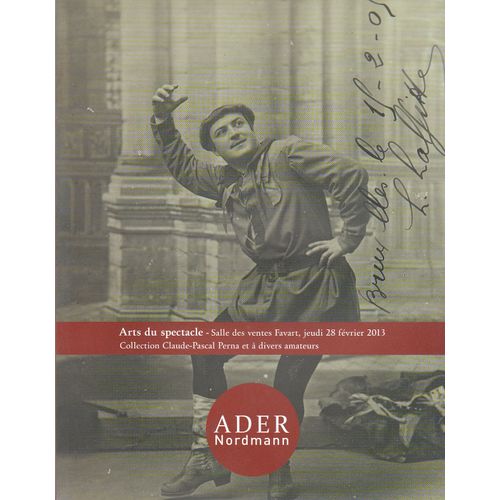 Catalogue Ader Nordmann N 1 : Arts Du Spectacle, Coll. Claude-Pascal Perna - 28 Fvrier 2013