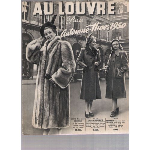 Catalogue Au Louvre. Automne-Hiver 1950 de Au Louvre Automne Hiver 1950