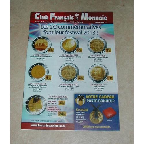 Catalogue Club Franais De La Monnaie Mai 2013 N 166
