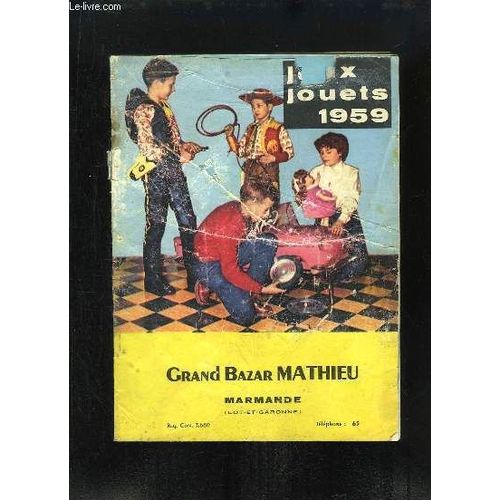 Catalogue De Jeux Et Jouets, 1959   de GRAND BAZAR MATHIEU  Format Broch 