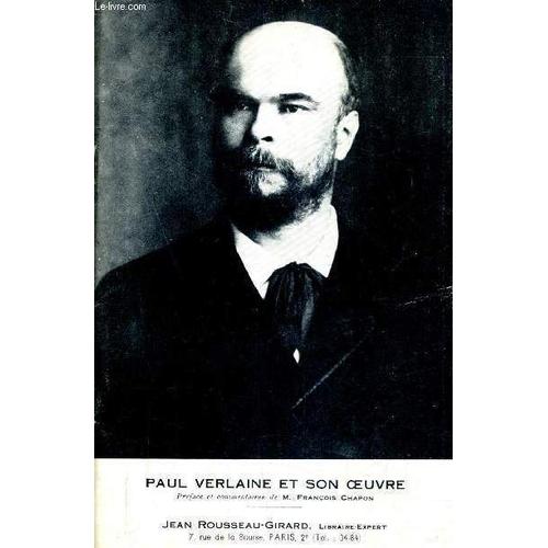Catalogue De La Librairie Jean Rousseau Girard - Paul Marie Verlaine .   de COLLECTIF