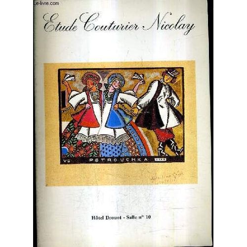 Catalogue De Ventes Aux Encheres - Autographes Cocteau Les Maries De La Tour Eiffel Dessins Photographies Xvie Xviie Xvviiie Siecles Xixe Siecle Xxe Siecle - 2e Jour - Hotel Drouot - 5 Juin ...   de COUTURIER NICOLAY