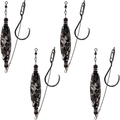 Catfish Floats Rig,4 Pcs Floats For Catfish,Catfish Tackle 2.5/3 Inch,With Rattles And Circular Hooks For Catfish Fishing