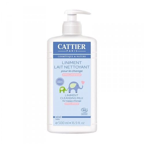 Cattier Bb Liniment Lait Nettoyant Pour Le Change Hypoallergnique 500 Ml